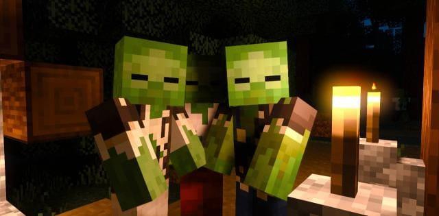 Два зомби в пещере