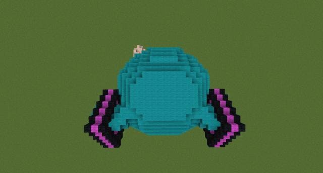 Маленькая Мику вид сверху