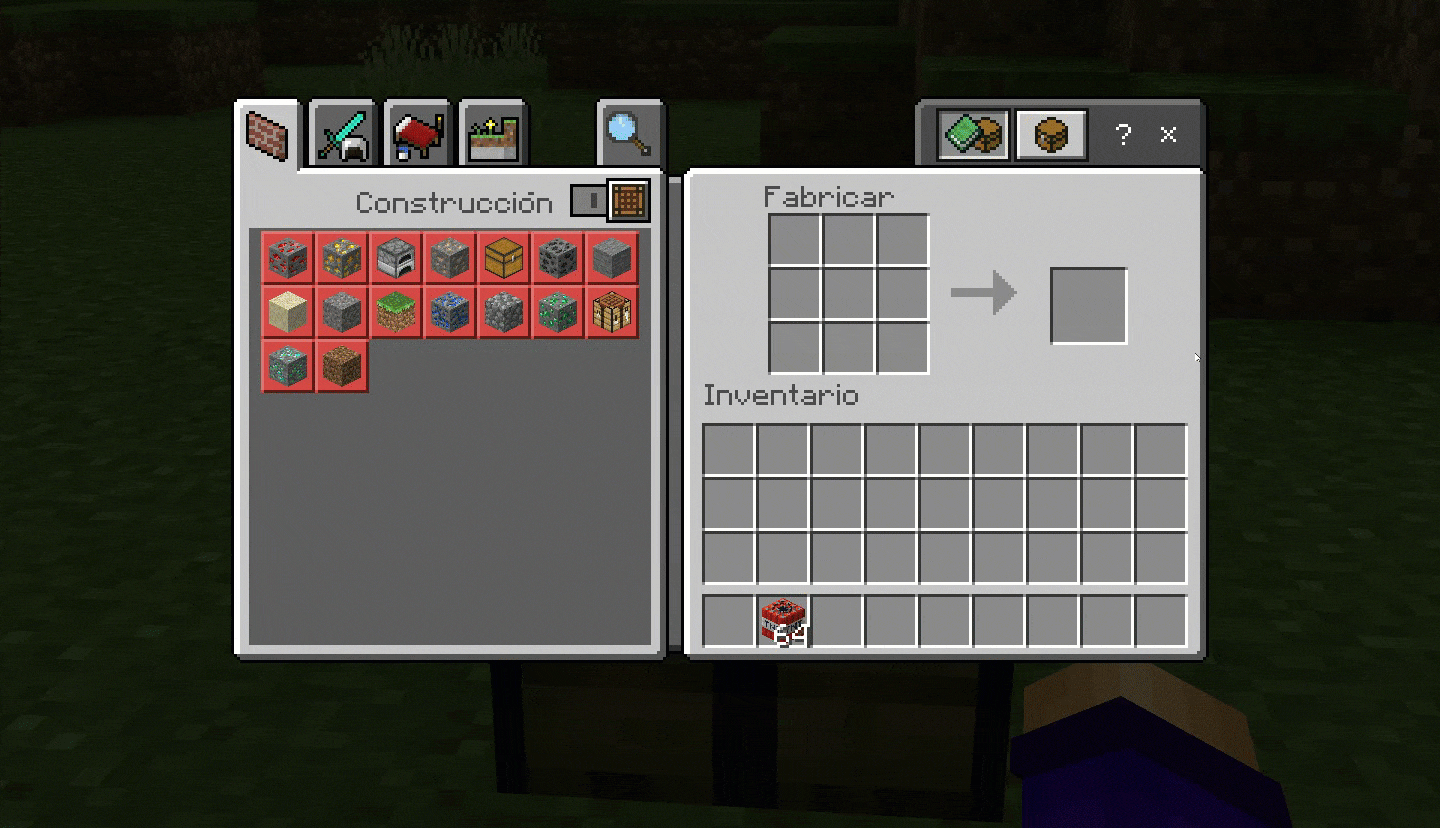 Получение блоков ловушек при помощи крафта