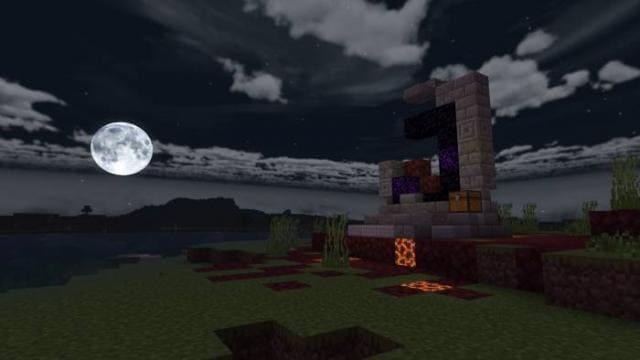 Ночь и постройка игрока