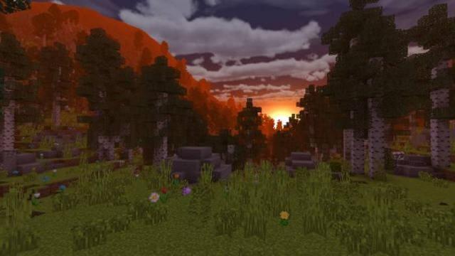 Солнце за горами