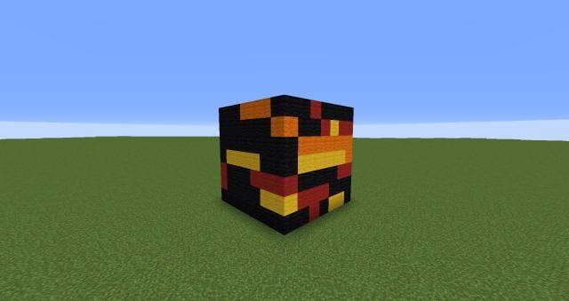 Магмовый куб вид вид сзади