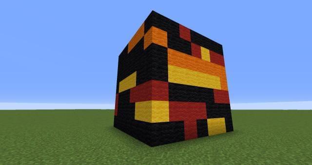 Магмовый куб вид сзади 2