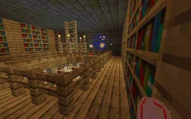 Мем с Соником в библиотеке