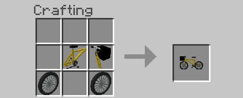 Крафт желтого велосипеда