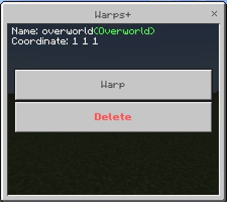 Изменение точки телепортации