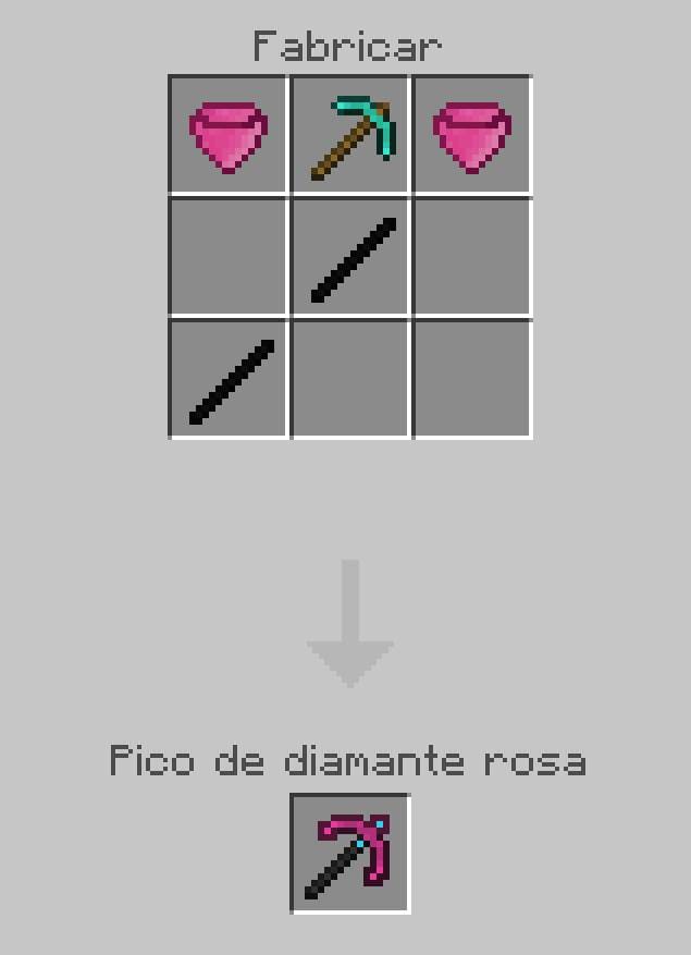 Розовая алмазная кирка