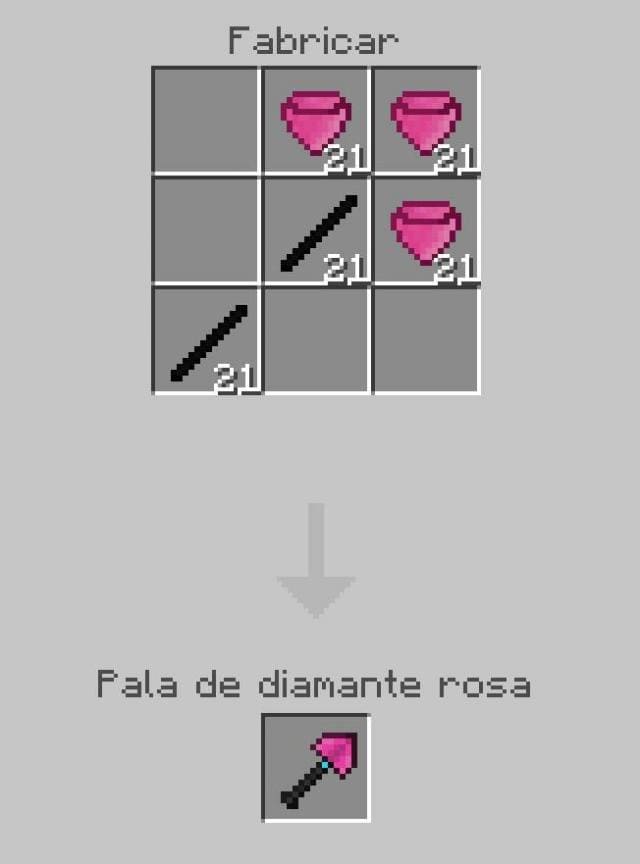 Розовая алмазная лопата