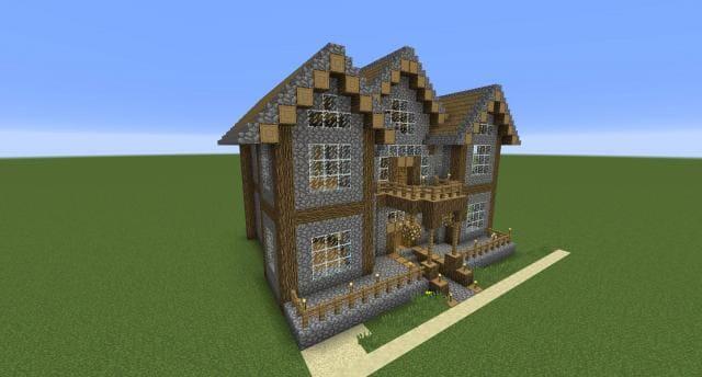 Симпатичный домик вид спереди