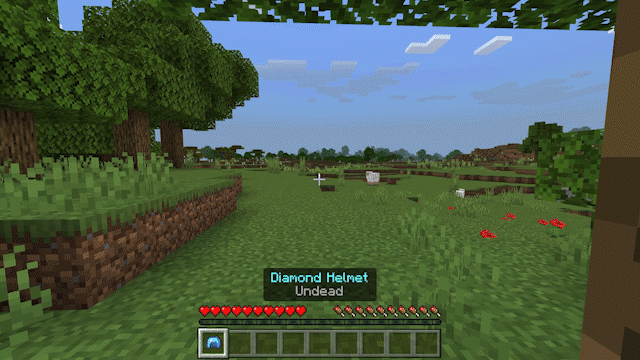 Шлем с зачаровыванием на Нежить