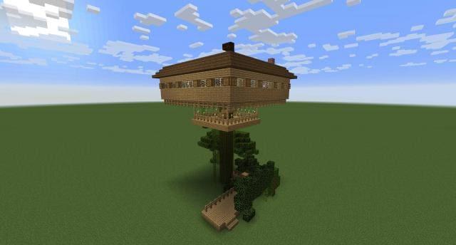 Дом-дерево вид спереди