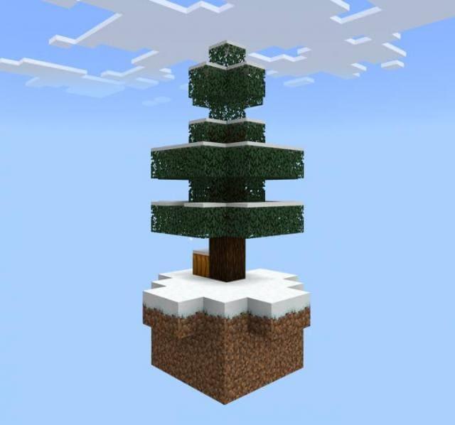 Одинокое дерево в небе