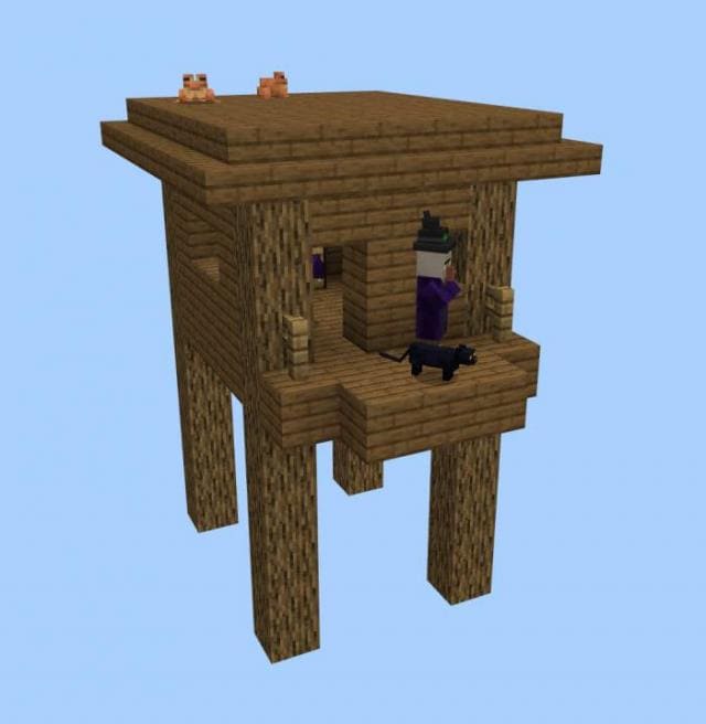 Хижина ведьмы в облаках