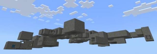 Полноценная крепость на парящих островах