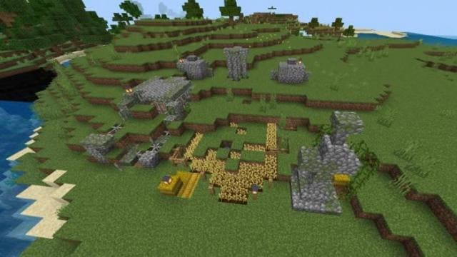 Заброшенные руины в игре