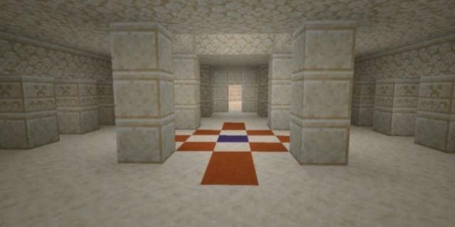 Внутренняя часть пустынного храма