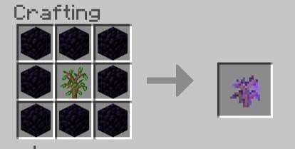 Крафт угольного саженца