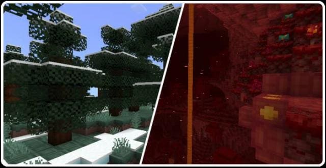 Снежный биом и Нижний мир