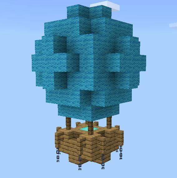 Голубой воздушный шар