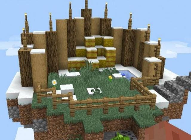 Остров с деревом и сеном