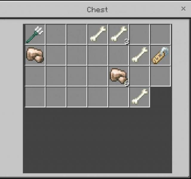 Вещи внутри сундука