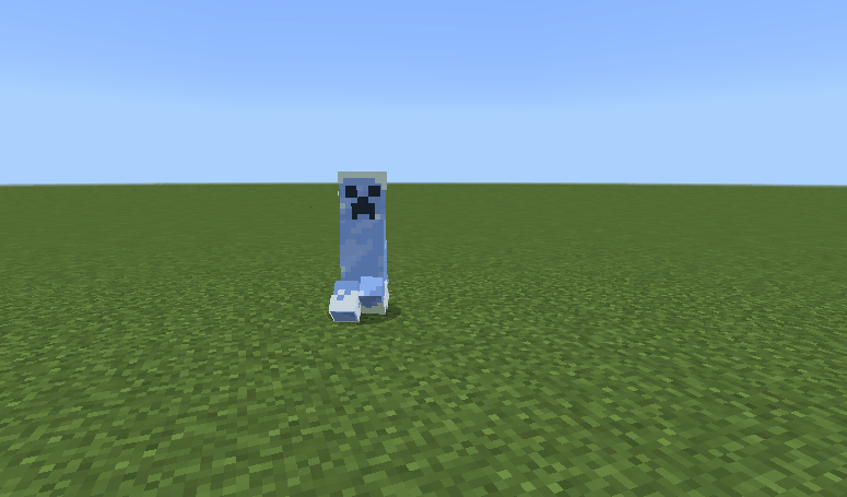 Снежный крипер взрывается