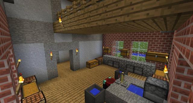 Дом из кирпича вид внутри 2