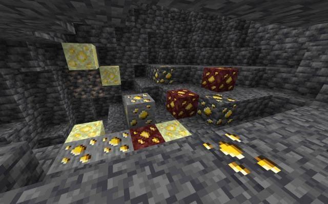 Золотая руда в пещере