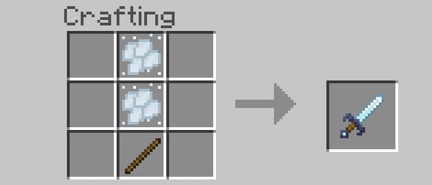 Белый меч из чешуи стихийного дракона