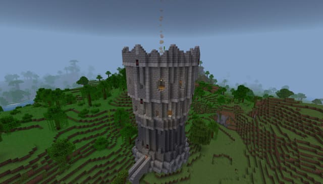 Мирная деревенская башня