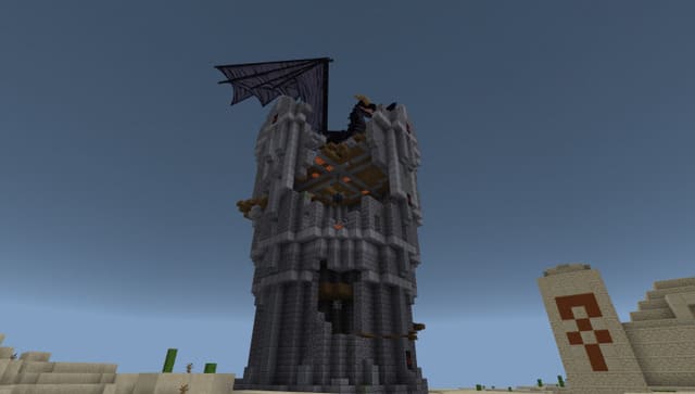 Разрушенная деревенская башня