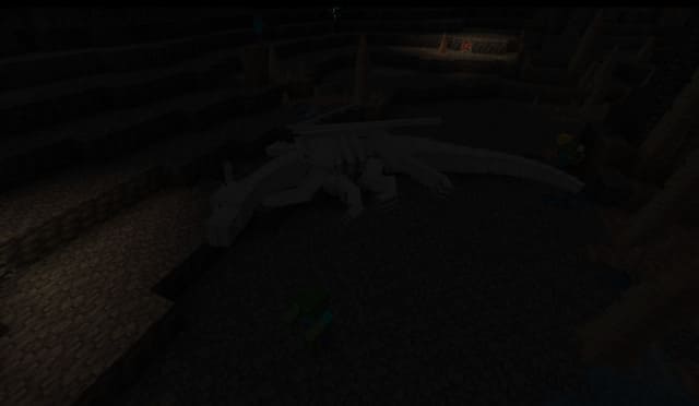 Дракон-скелет ждет реанимации