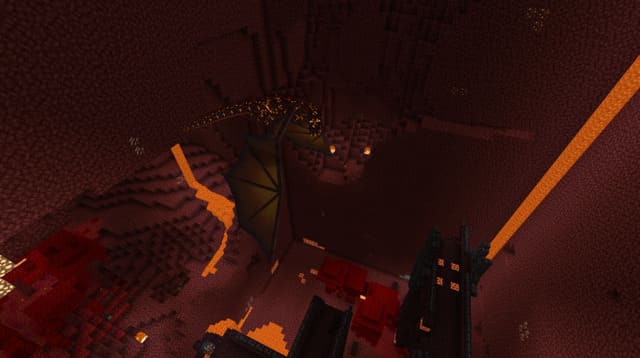 Дракон Нижнего Мира пролетает над крепостью