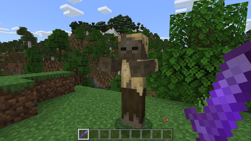 Атака моба пчелиным ульем