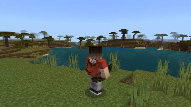 Колчан на спине игрока