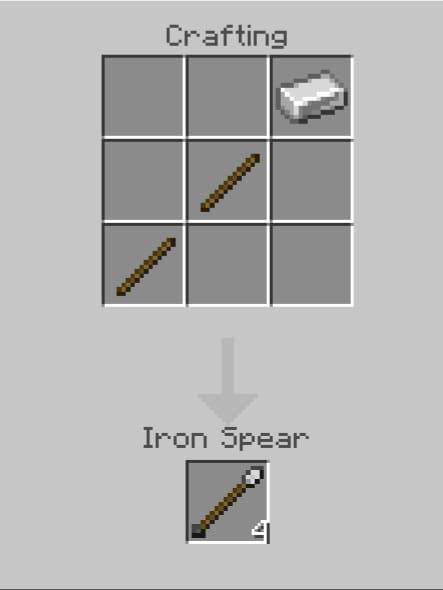Копье крафт