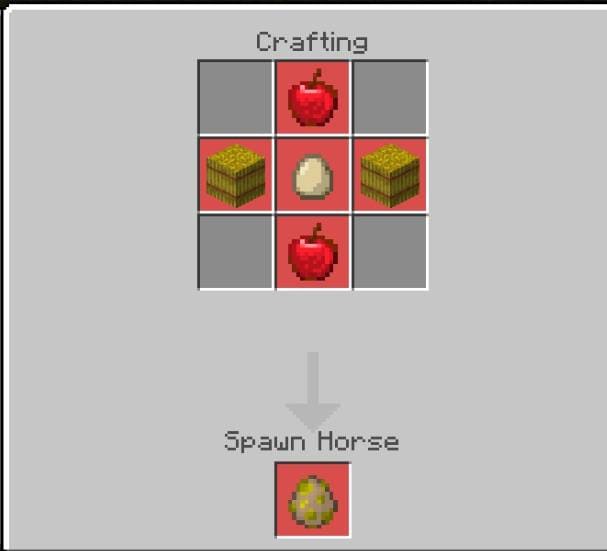 Создание яйца спауна Лошади