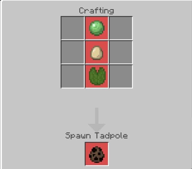 Создание яйца спауна Головастика