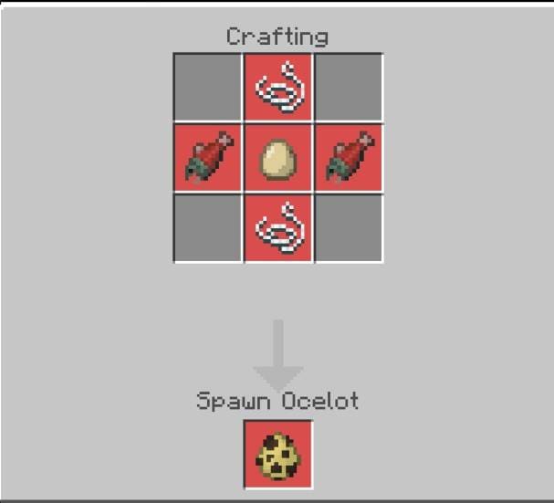 Создание яйца спауна Оцелота