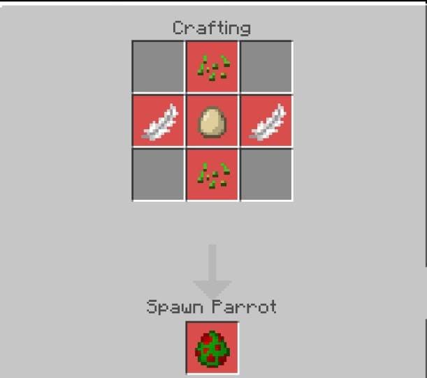 Создание яйца спауна Попугая