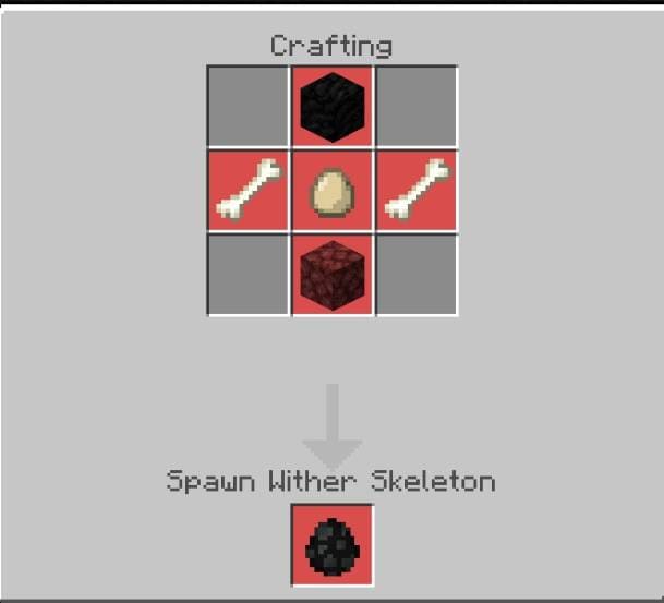 Создание яйца спауна Скелета-иссушителя