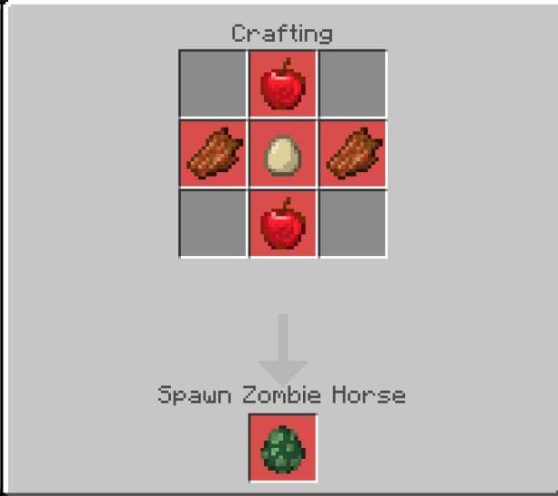 Создание яйца спауна Зомби-лошади