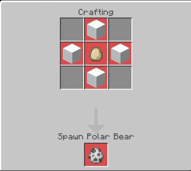 Создание яйца спауна Полярного медведя