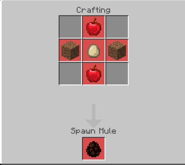 Создание яйца спауна Мула