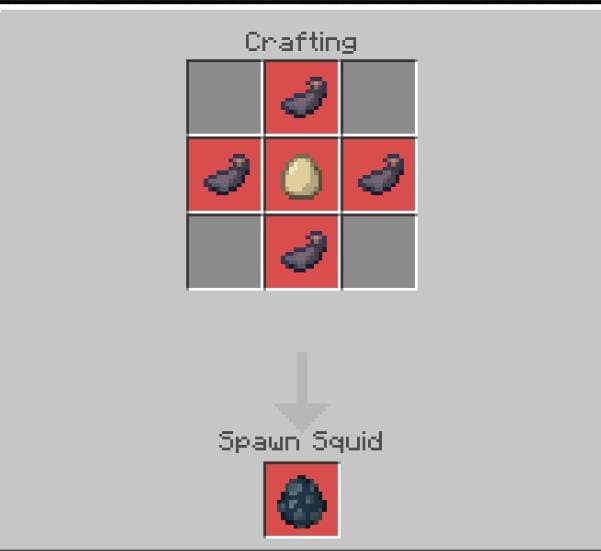 Создание яйца спауна Кальмара