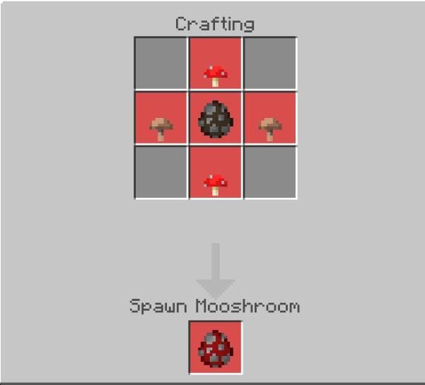 Создание яйца спауна Грибной коровы