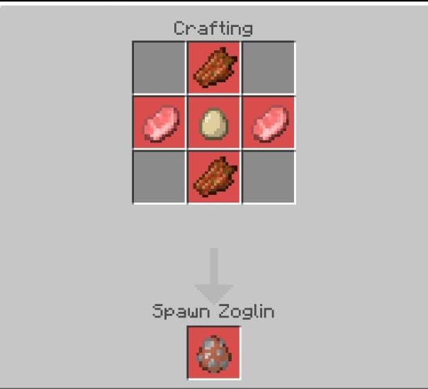 Создание яйца спауна Зоглина