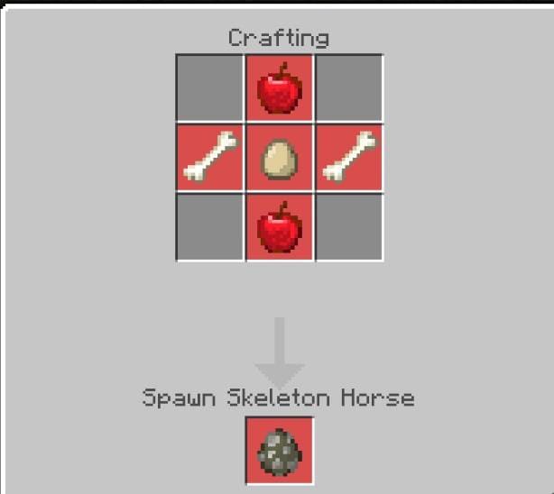 Создание яйца спауна Лошади-скелета