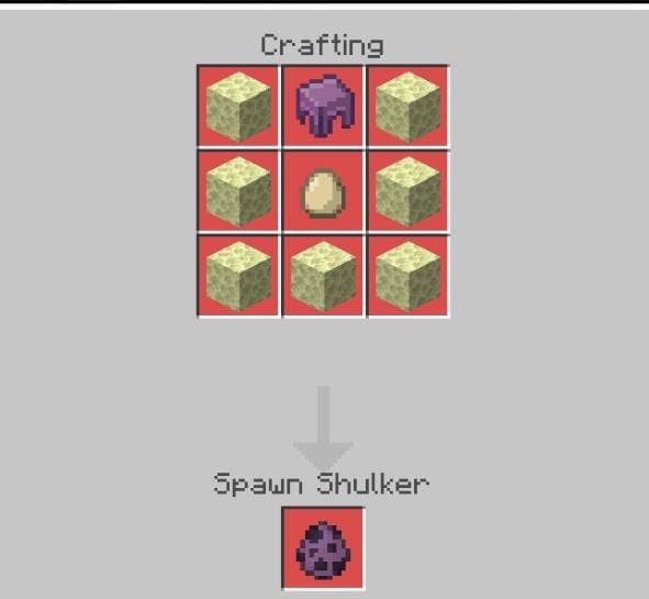 Создание яйца спауна Шалкера