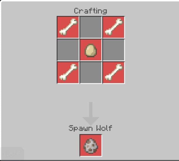 Создание яйца спауна Волка